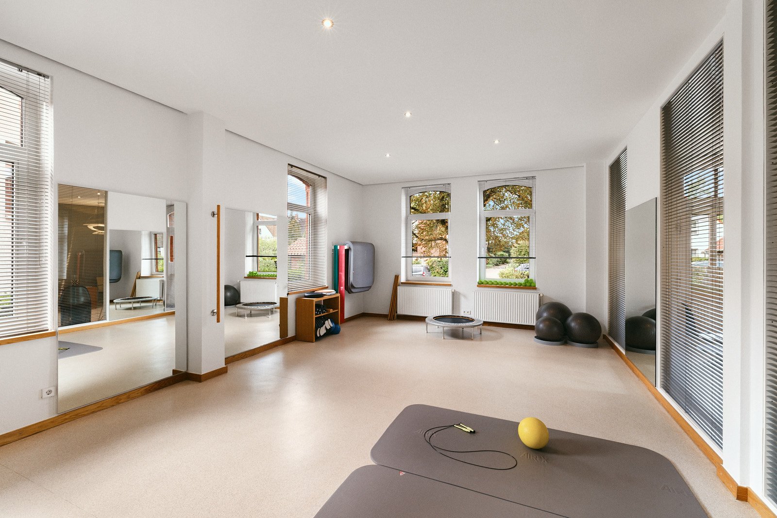 Trainingsraum einer Physiotherapiepraxis